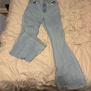 Forever 21 Light Blue Flare Jeans